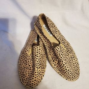 Torrid tan with brown cheetah print espadrilles